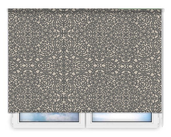 Стандартные рулонные шторы Риано серо-бежевый цена. Купить в «Мастерская Жалюзи»